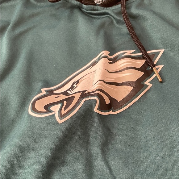 Majestic Philadelphia Eagles Hoodie size small green and black - Picture 3 of 4